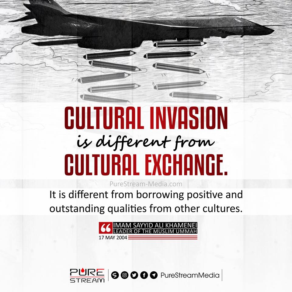 Cultural invasion is different from…