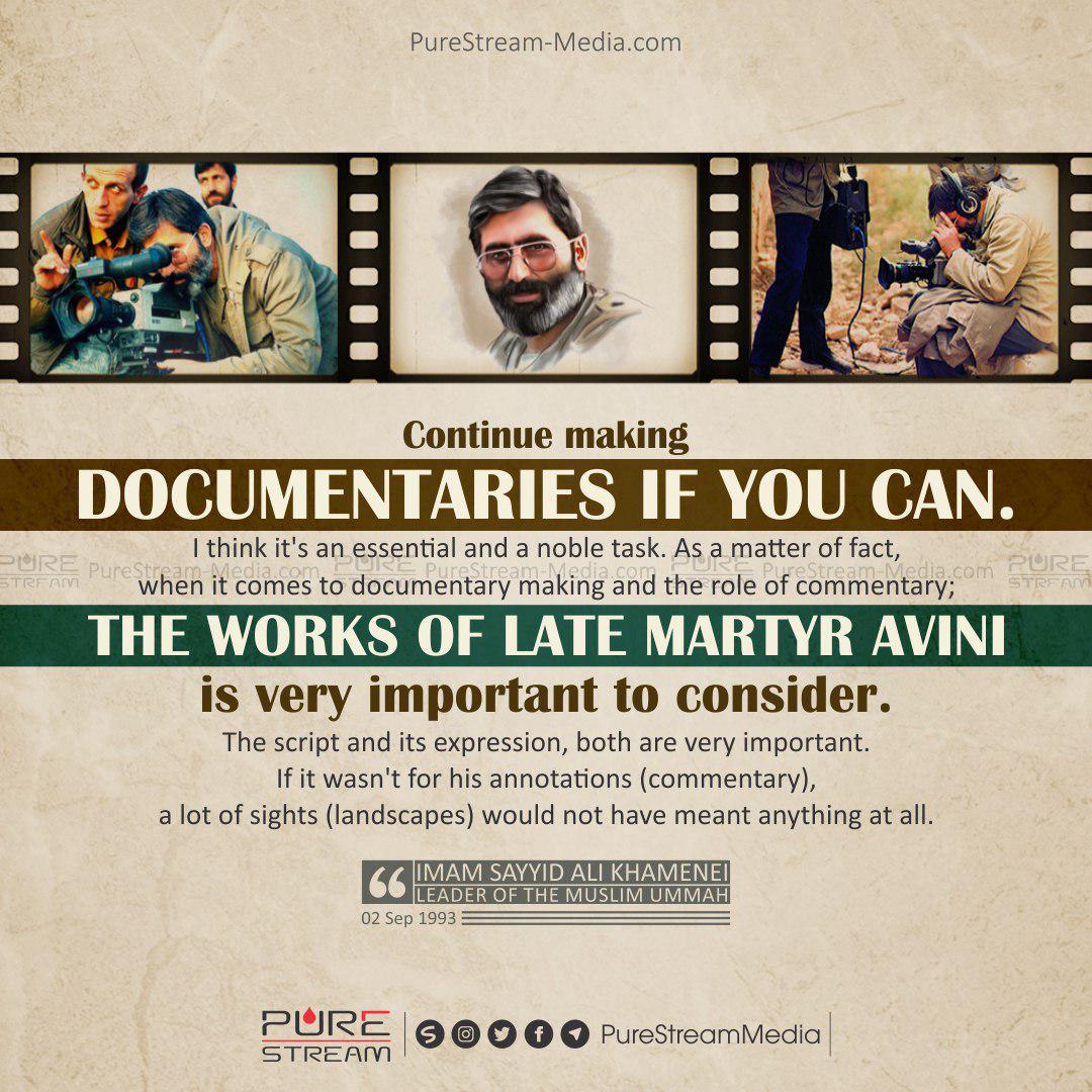 Continue making documentaries if you can…