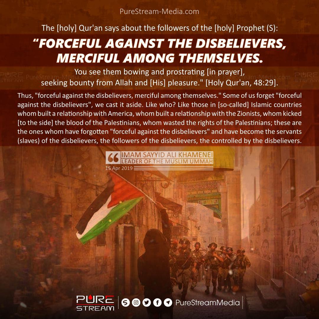 Followers of the Holy Prophert Foceful Against Disbelievers