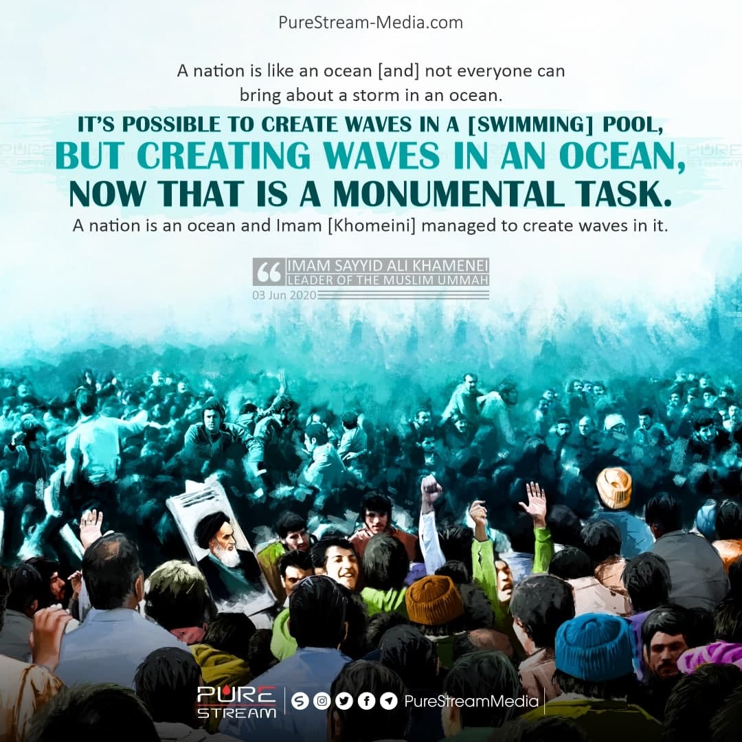 A nation is like an ocean [and] not everyone…