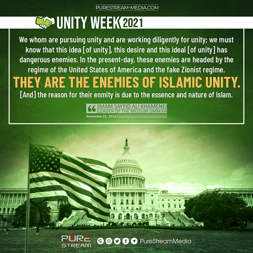 We whom are pursuing unity and are working…