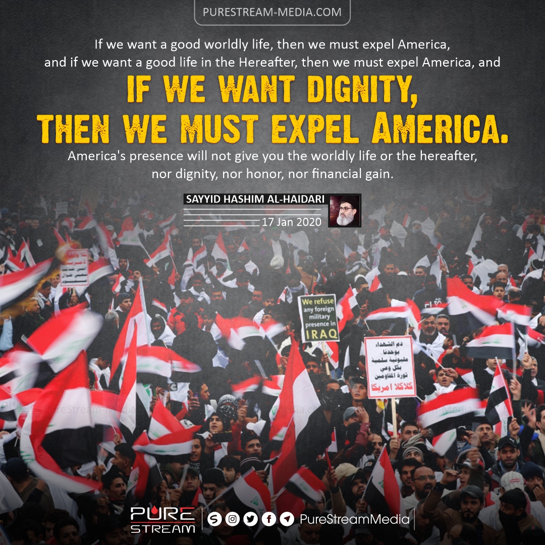 If we want a good worldly life, then we must expel…