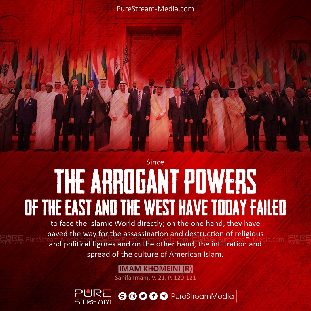 Since the arrogant powers of the east and West…