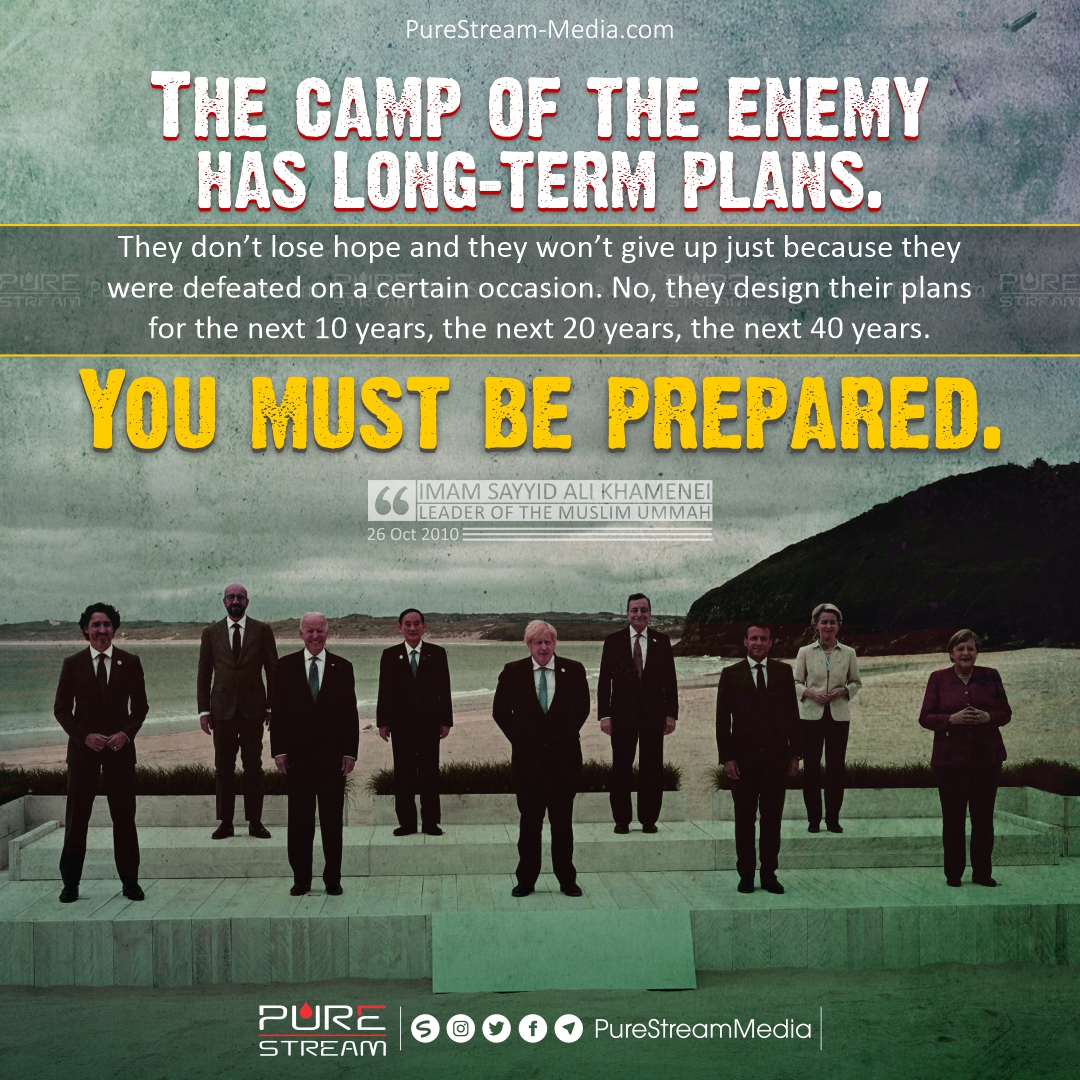 The camp of the enemy has long-term plans…