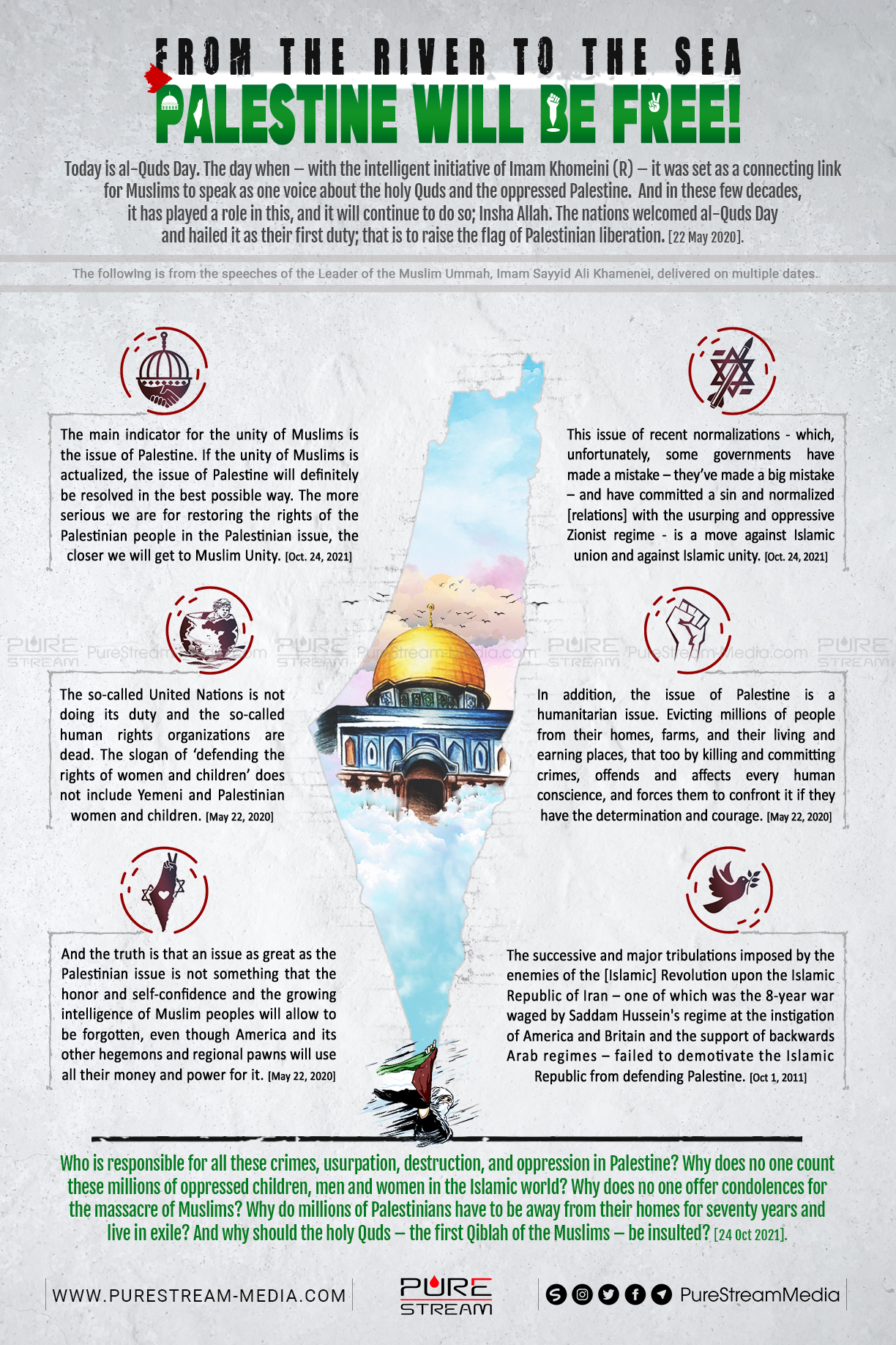 From the River to the Sea, Palestine Will Be Free! | Infographic