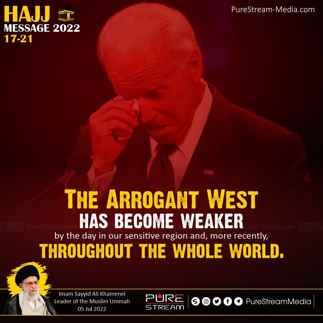 The Arrogant West has become weaker…