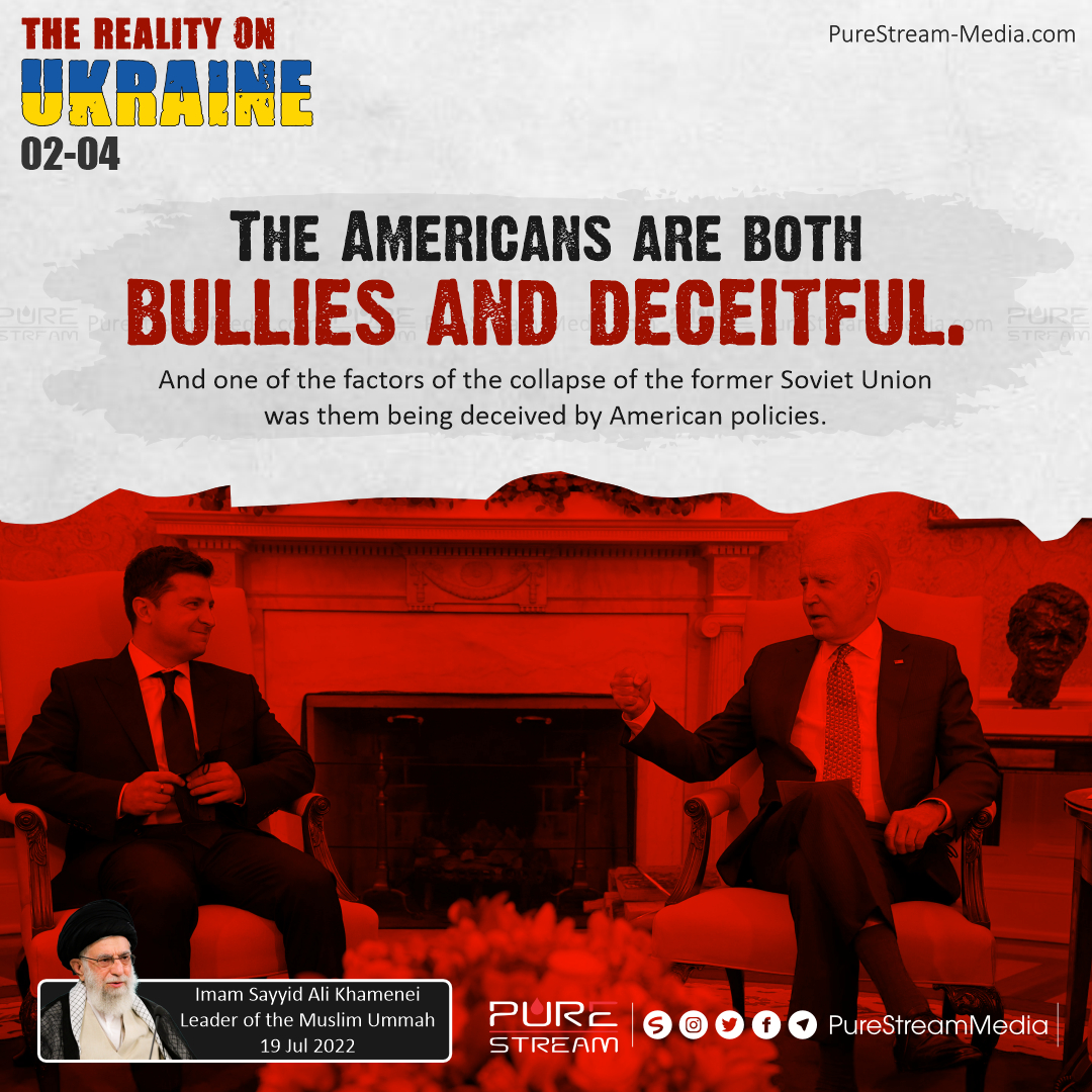 The Americans are both bullies and deceitful…