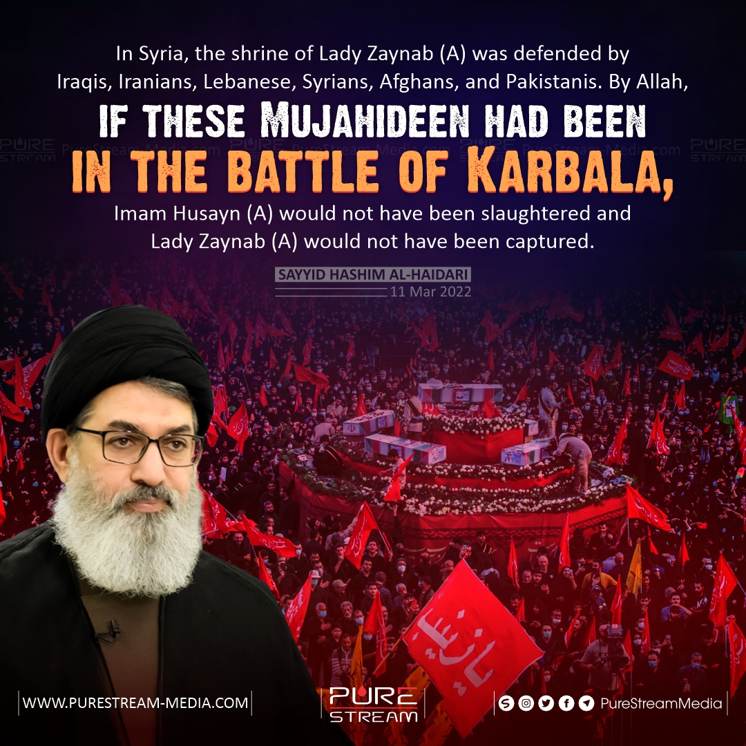 In Syria, the shrine of Lady Zaynab (A) was defended by…