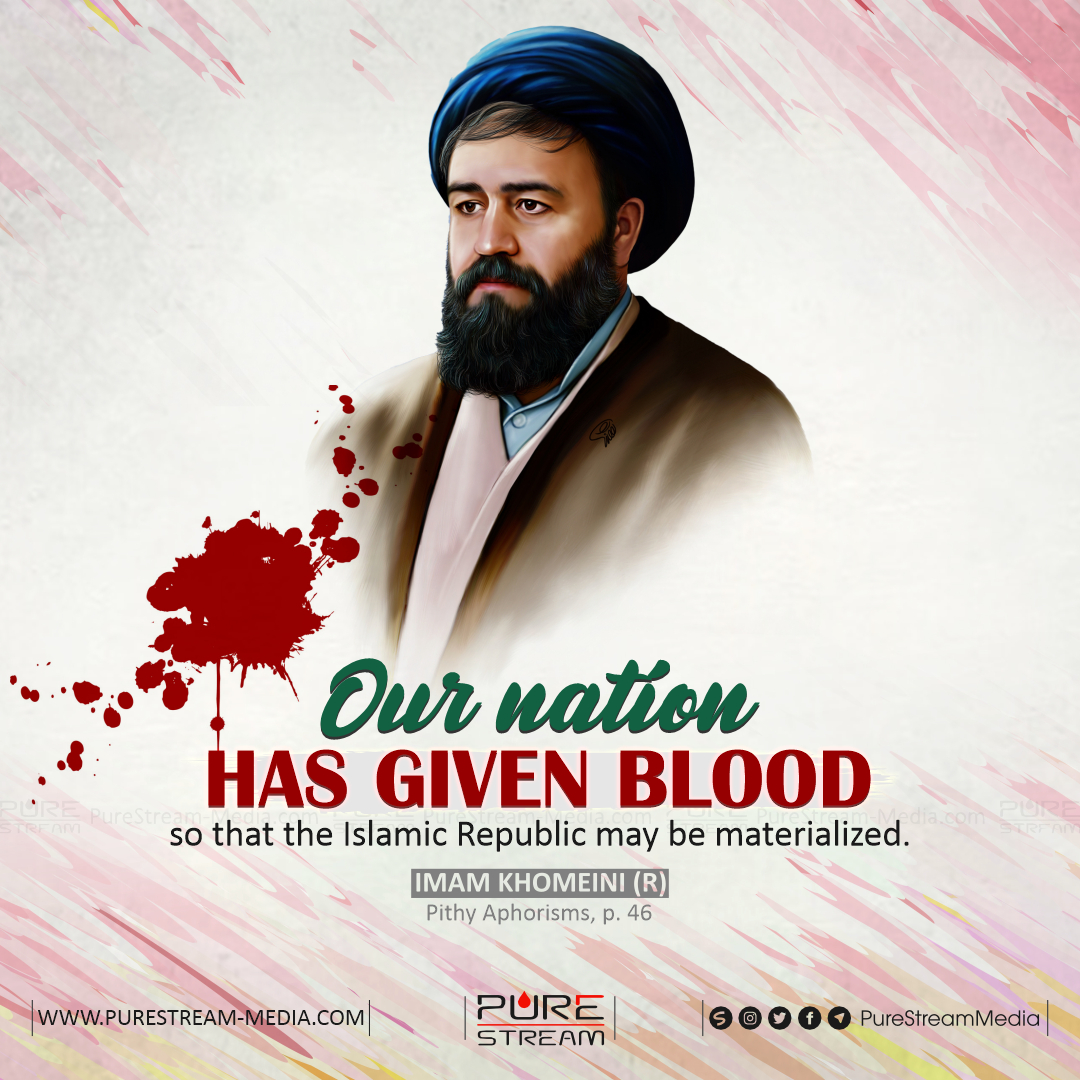 Our nation has given blood so that…