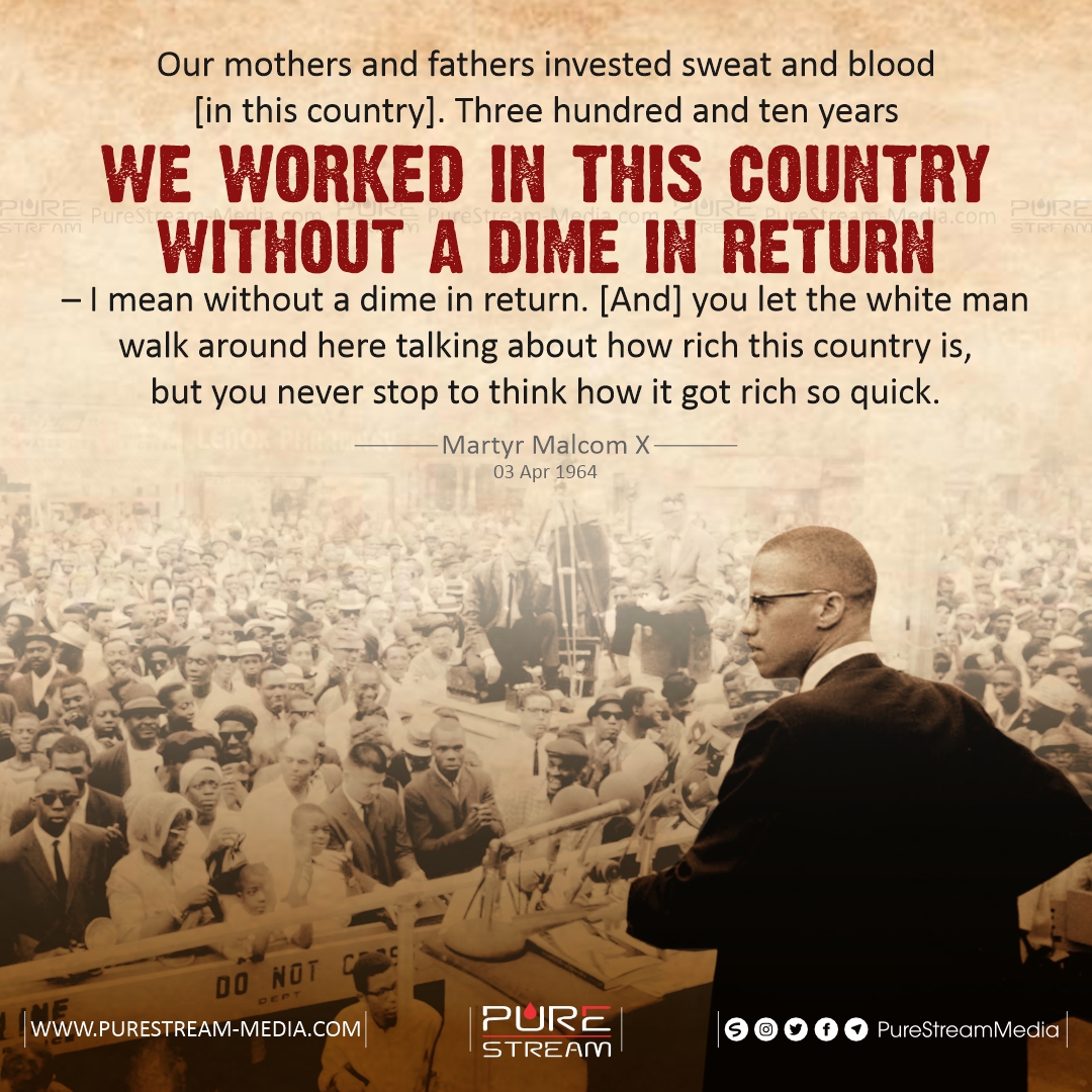 Our mothers and fathers invested sweat…