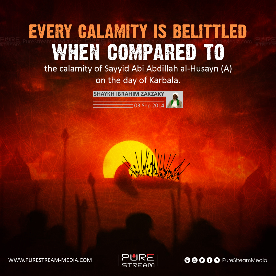 Every calamity is belittled when compared to…