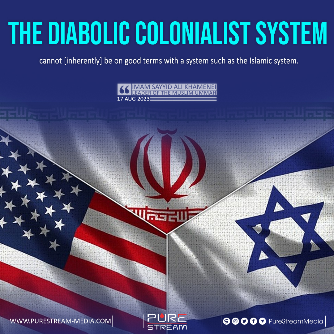 The diabolic colonialist system cannot…