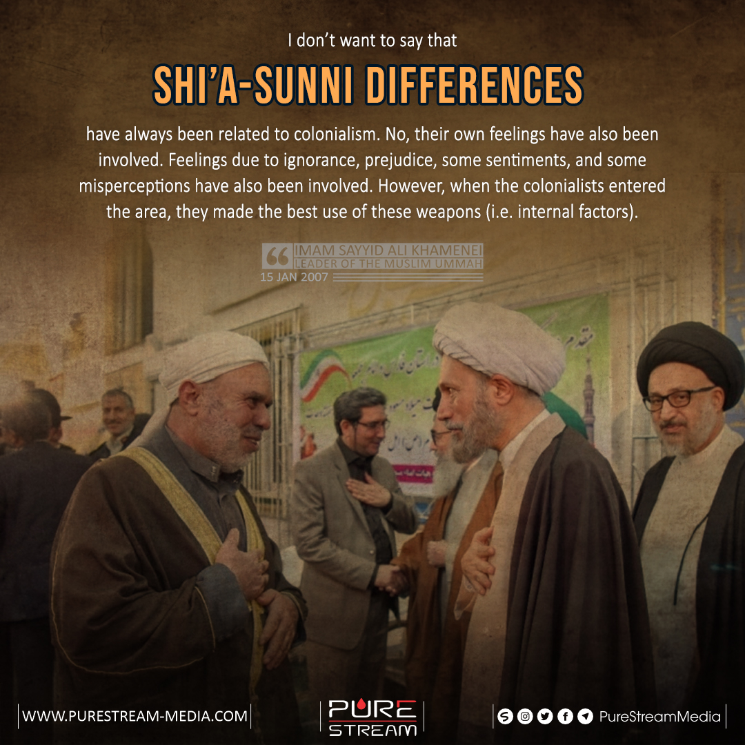I don’t want to say that Shi’a-Sunni differences…
