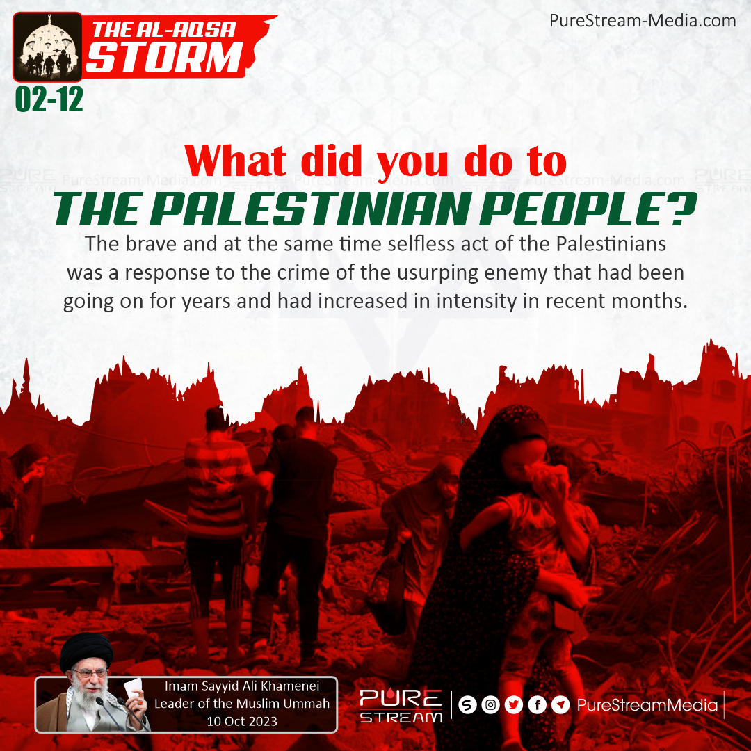 What did you do to the Palestinian people?…