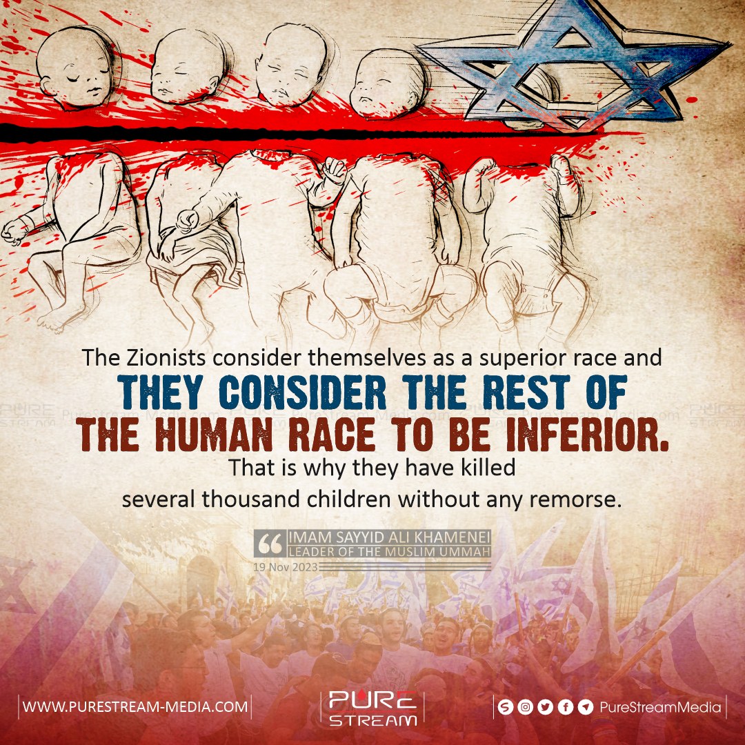 The Zionists consider themselves as a superior race…
