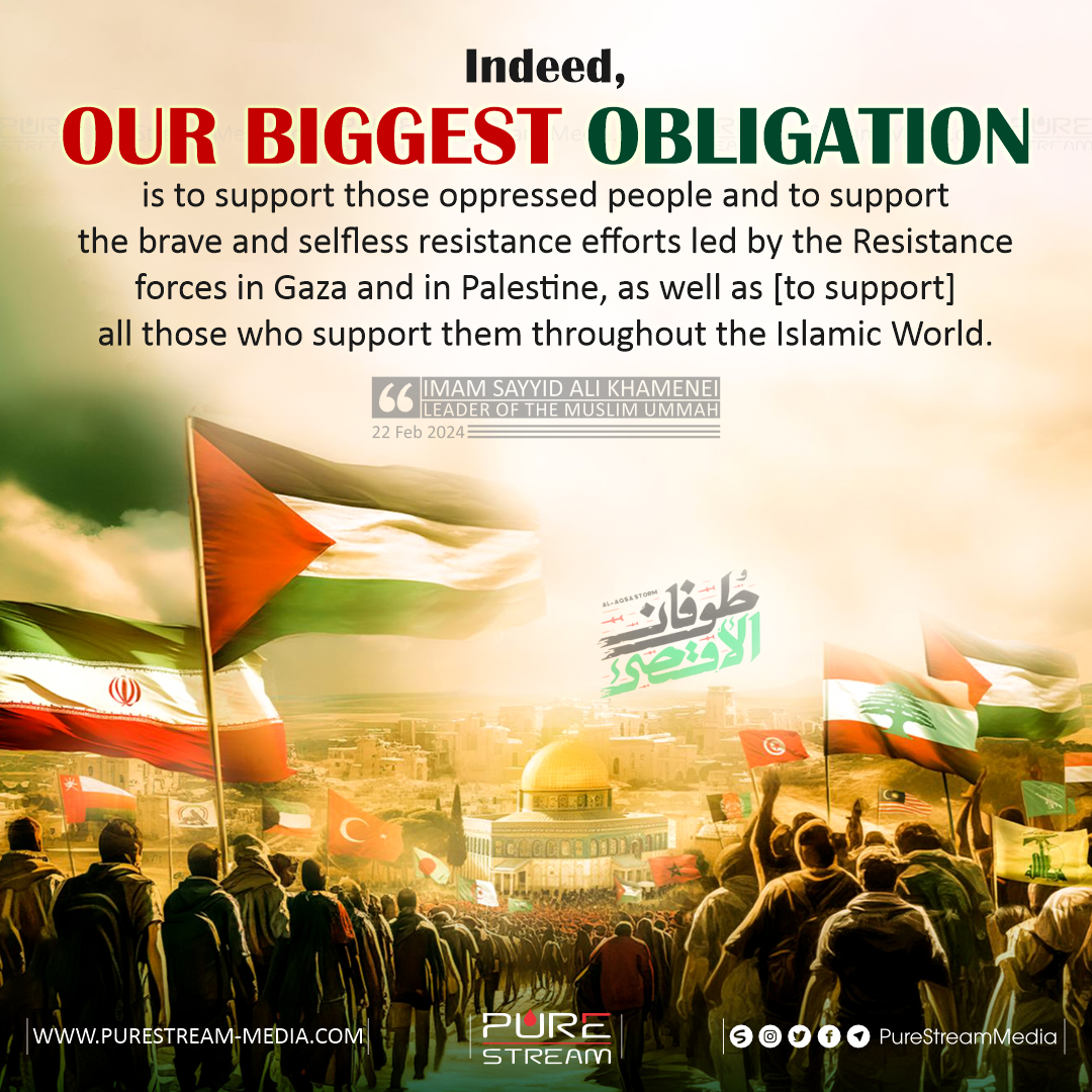 Indeed, our biggest obligation is to support…