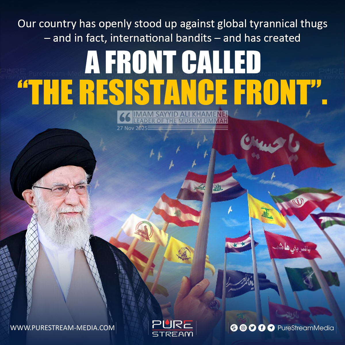 Our country has openly stood up…