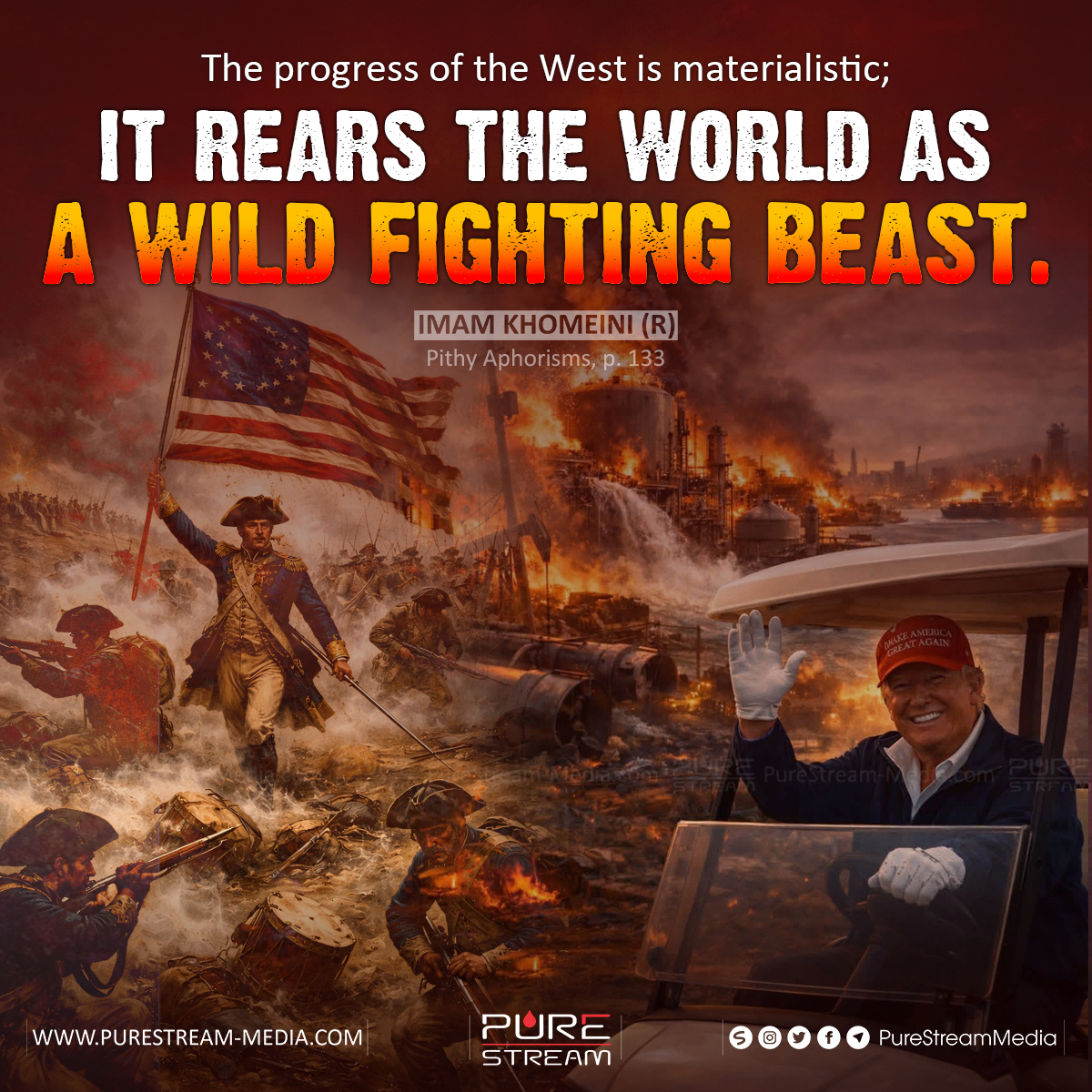 The progress of the West is…